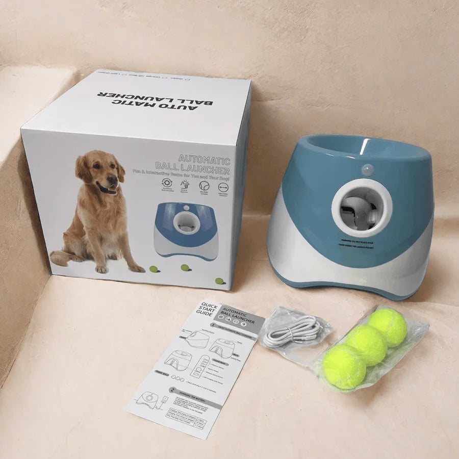 Lanceur de Balles Automatique pour Chiens – Jouet Interactif Rechargeable et Intelligent