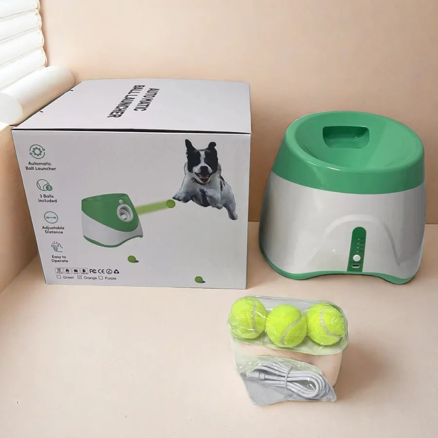 Lanceur de Balles Automatique pour Chiens – Jouet Interactif Rechargeable et Intelligent