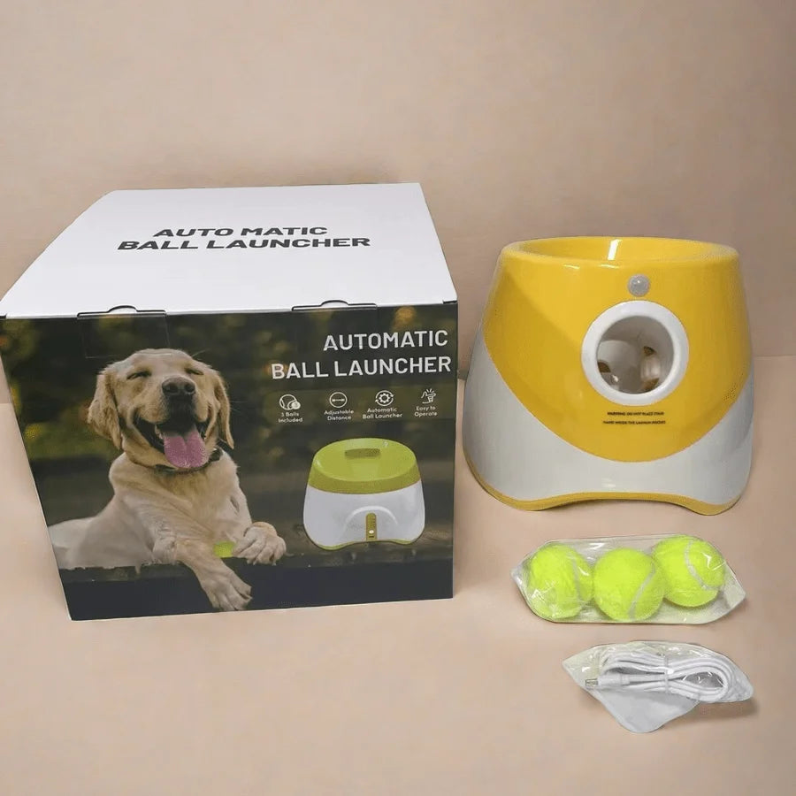Lanceur de Balles Automatique pour Chiens – Jouet Interactif Rechargeable et Intelligent