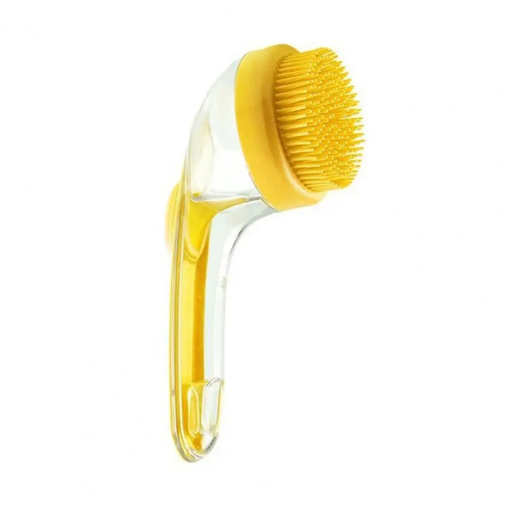 Dog Bath Bristle Machine Soap Dispensing Dog Brush Pet Grooming Massage Brush with Soap Dispenser for Dogs Cats for Massaging