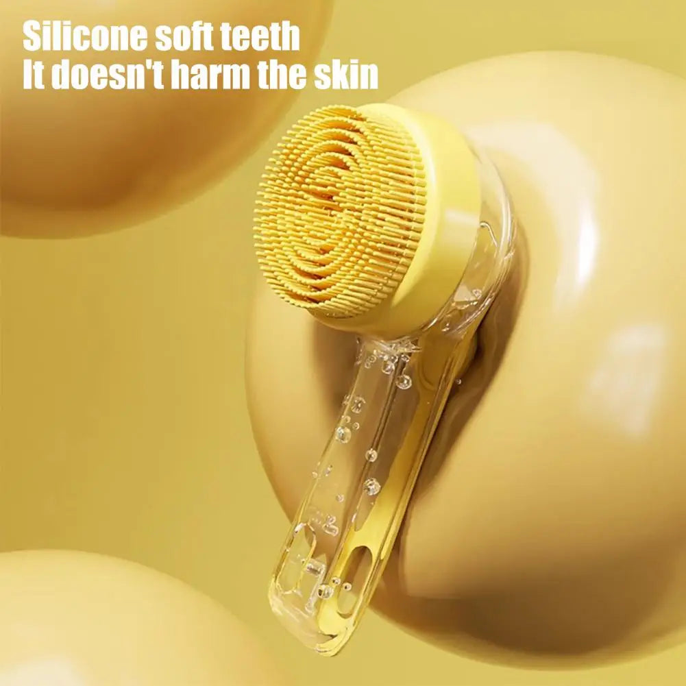 Dog Bath Bristle Machine Soap Dispensing Dog Brush Pet Grooming Massage Brush with Soap Dispenser for Dogs Cats for Massaging