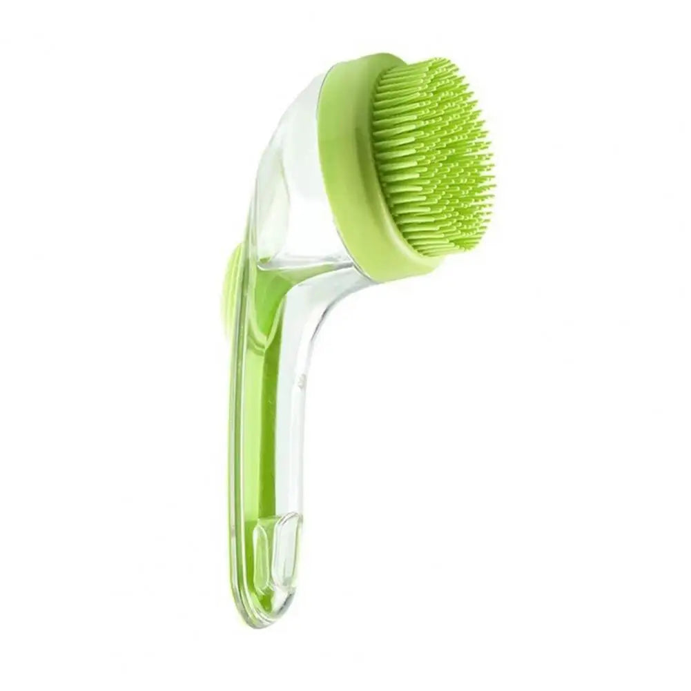 Dog Bath Bristle Machine Soap Dispensing Dog Brush Pet Grooming Massage Brush with Soap Dispenser for Dogs Cats for Massaging