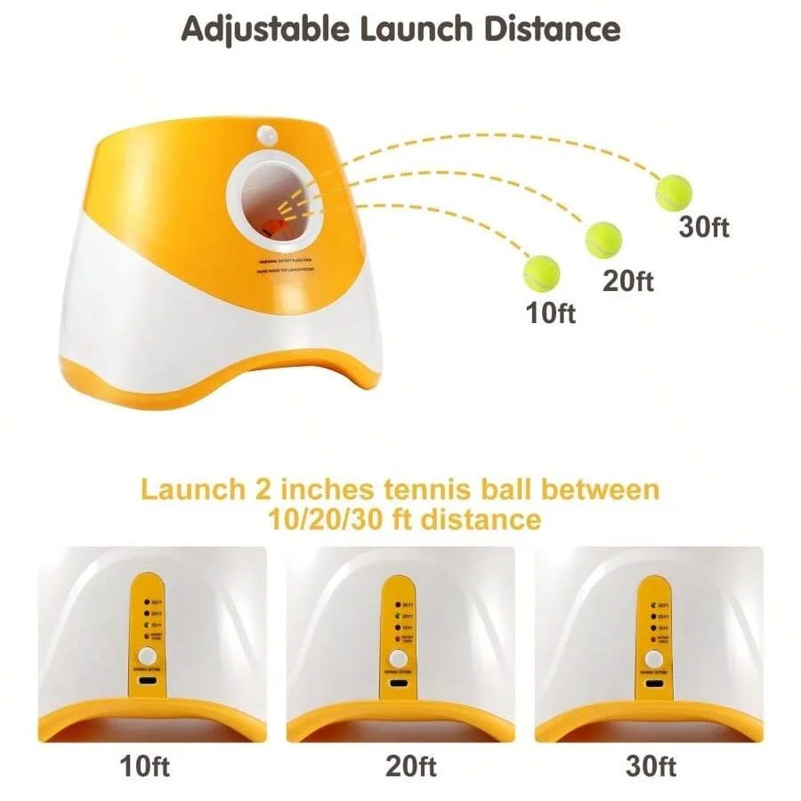 Lanceur de Balles Automatique pour Chiens – Jouet Interactif Rechargeable et Intelligent