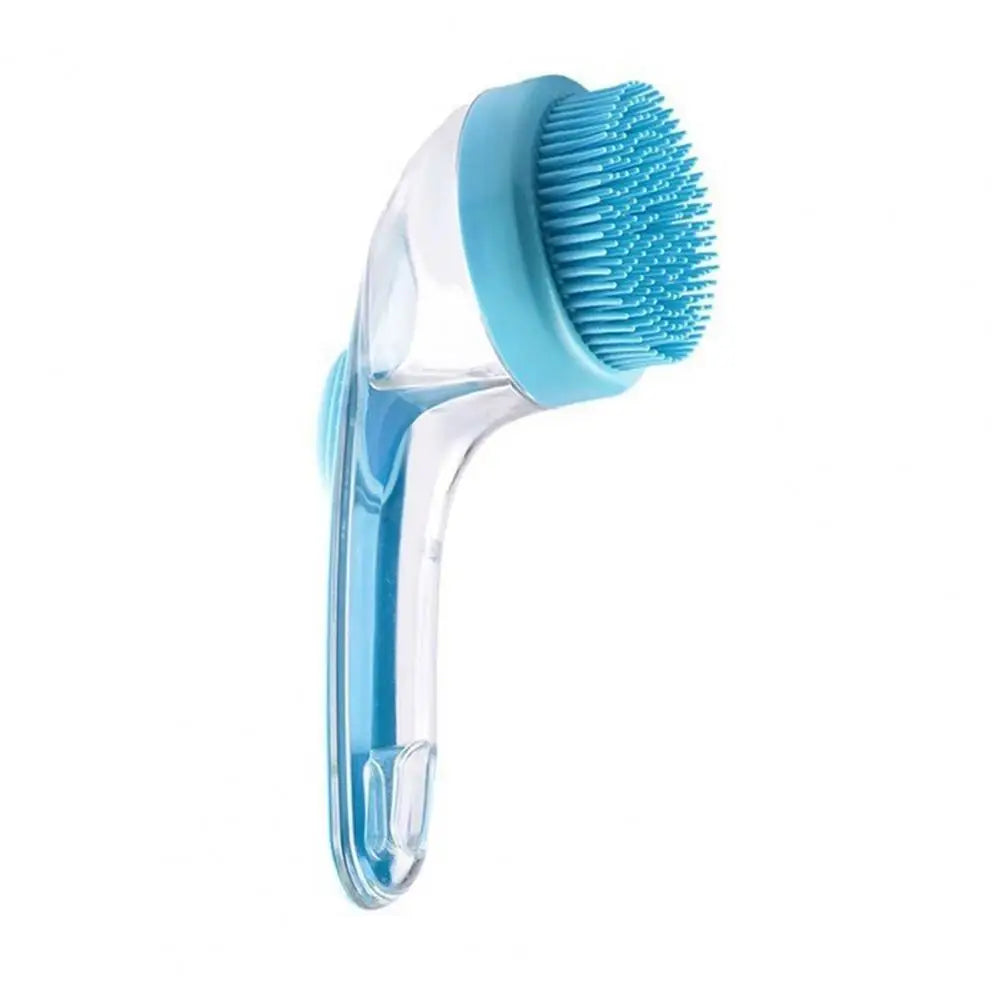 Dog Bath Bristle Machine Soap Dispensing Dog Brush Pet Grooming Massage Brush with Soap Dispenser for Dogs Cats for Massaging