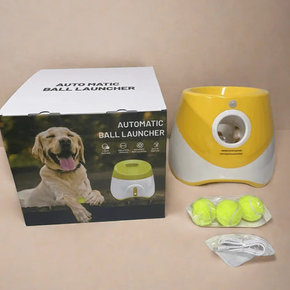 Lanceur de Balles Automatique pour Chiens – Jouet Interactif Rechargeable et Intelligent