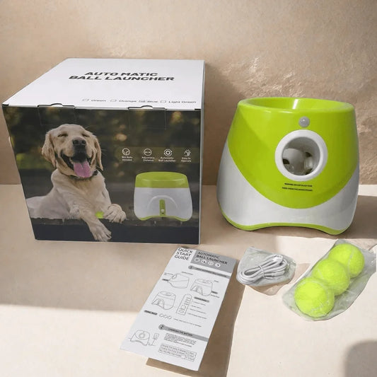 Lanceur de Balles Automatique pour Chiens – Jouet Interactif Rechargeable et Intelligent