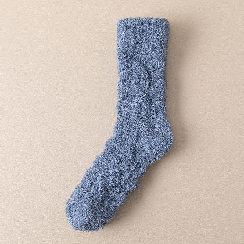 Chaussettes Hiver Chaudes en Polaire Douce - Femme & Homme, Velours Épais, Chaussettes d’Intérieur pour la Maison et le Sommeil