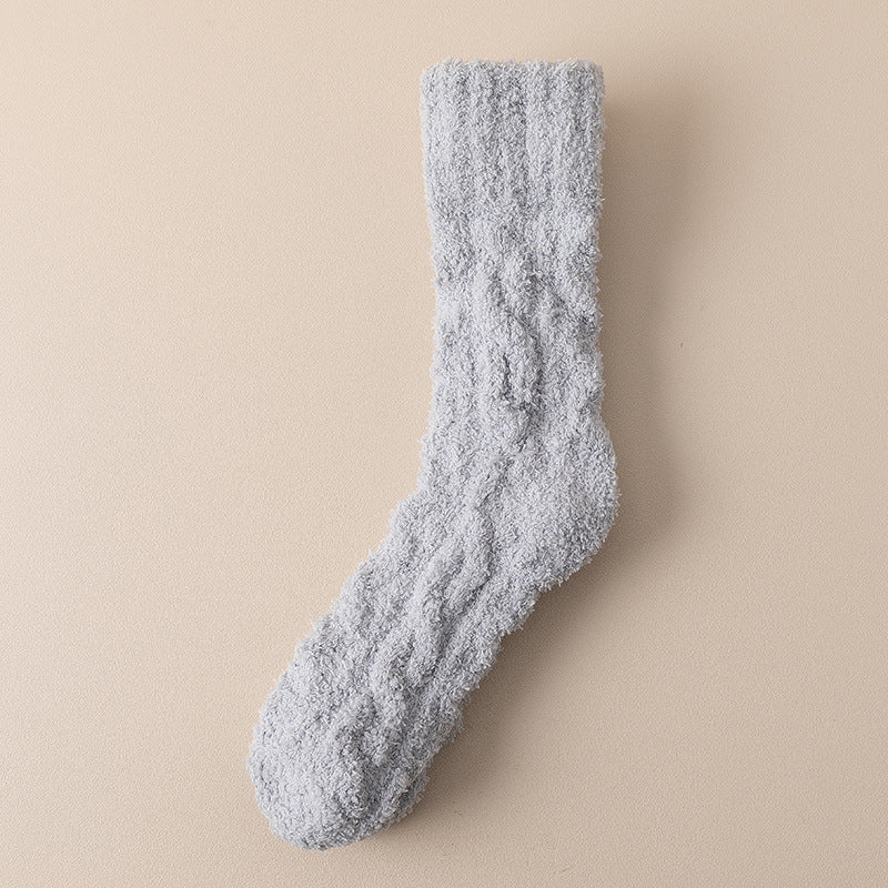 Chaussettes Hiver Chaudes en Polaire Douce - Femme & Homme, Velours Épais, Chaussettes d’Intérieur pour la Maison et le Sommeil