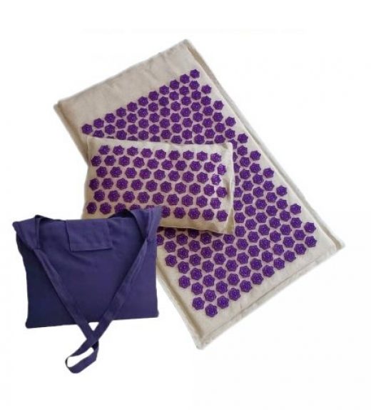 Tapis Acupression Lotus Set Complet – Dos, Cervicales & Stress