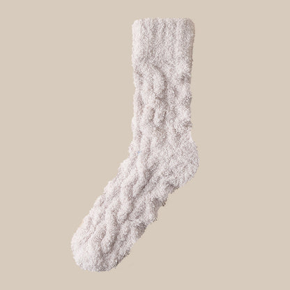 Chaussettes Hiver Chaudes en Polaire Douce - Femme & Homme, Velours Épais, Chaussettes d’Intérieur pour la Maison et le Sommeil