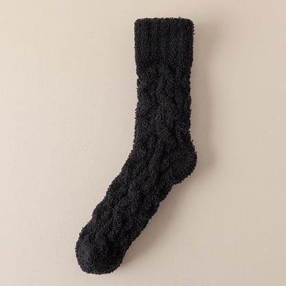 Chaussettes Hiver Chaudes en Polaire Douce - Femme & Homme, Velours Épais, Chaussettes d’Intérieur pour la Maison et le Sommeil