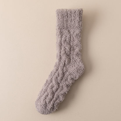 Chaussettes Hiver Chaudes en Polaire Douce - Femme & Homme, Velours Épais, Chaussettes d’Intérieur pour la Maison et le Sommeil