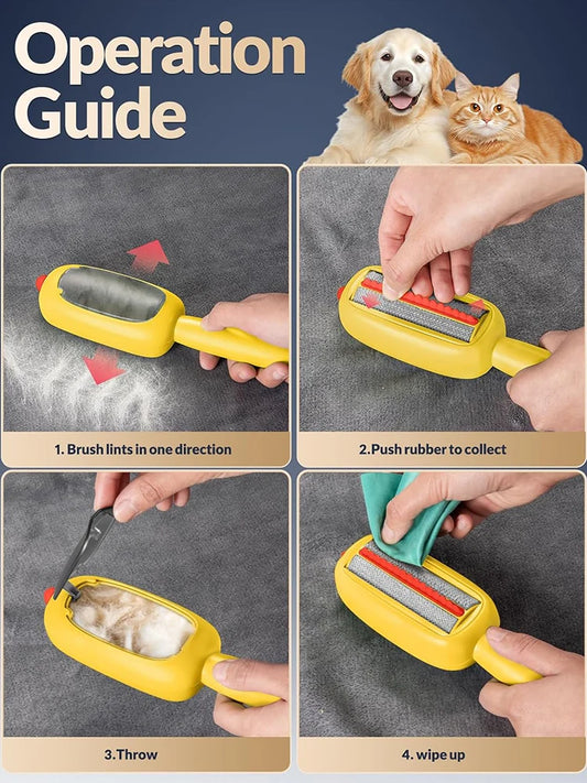 Reusable Lint Roller Washable Lint Brush Pet Hair Removal Tool for Clothes Pet Cats Dogs Hair Remover Sticky Refills Lint-Roller