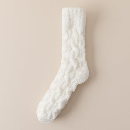 Chaussettes Hiver Chaudes en Polaire Douce - Femme & Homme, Velours Épais, Chaussettes d’Intérieur pour la Maison et le Sommeil