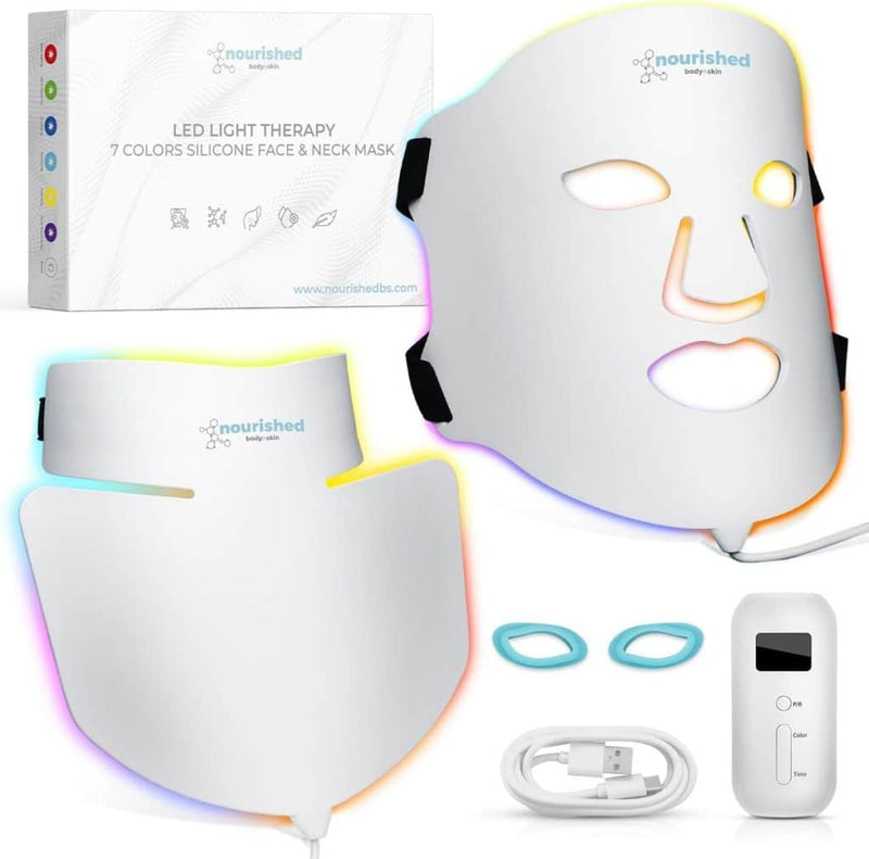 Masque LED Luminothérapie 7 Couleurs Anti-Rides & Acné