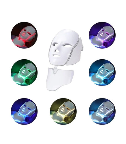 Masque LED Luminothérapie 7 Couleurs Anti-Rides & Acné