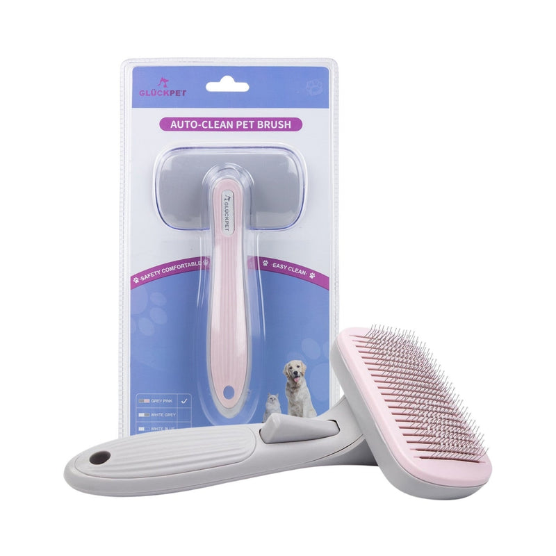 Brosse Autonettoyante Chien Chat – Poils Rétractables 1 Clic